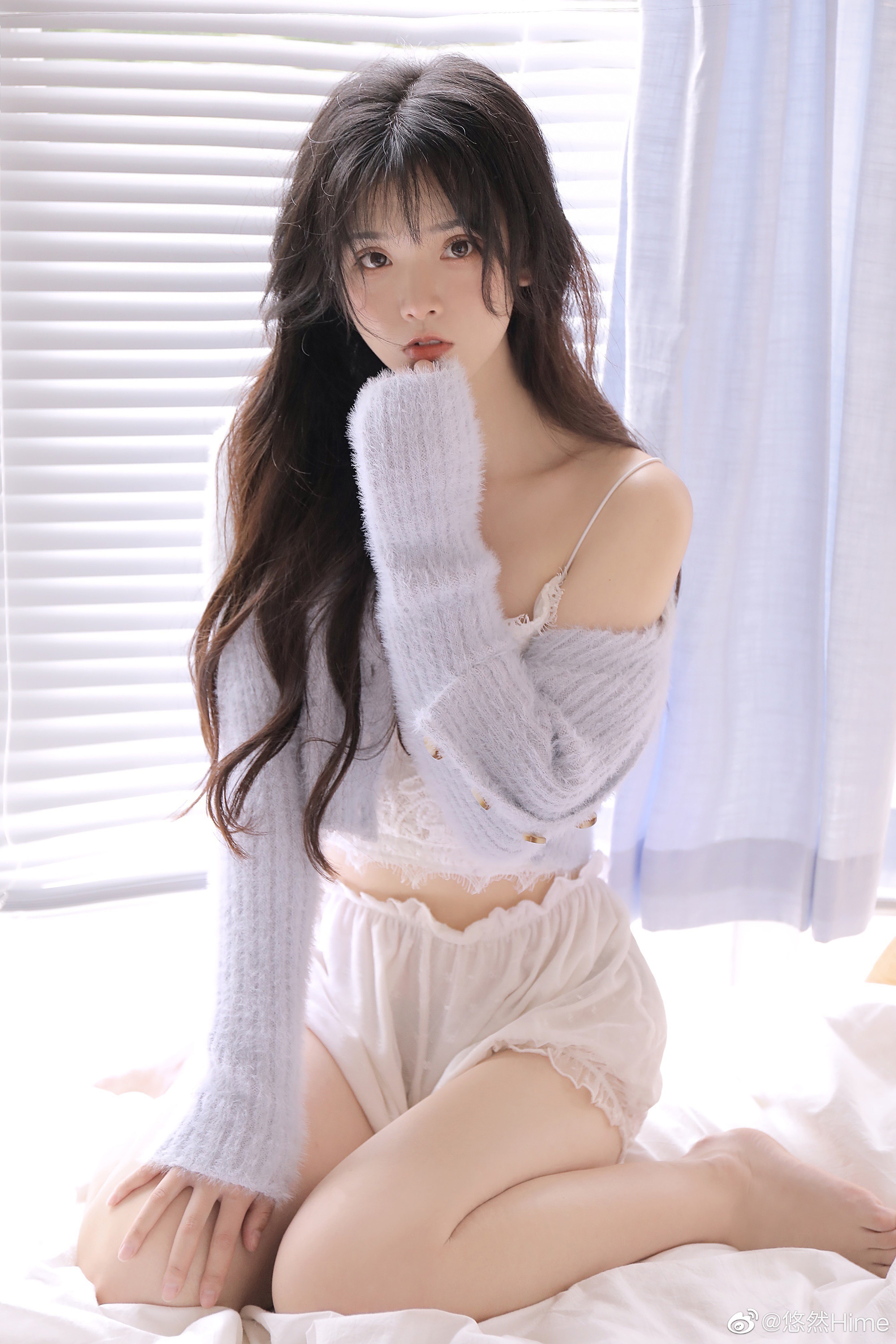 极度唯美美少女 悠然Hime 私房毛衣主题写真